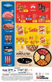 Catálogo Supermercados São Vicente Página 8: Salsicha hot dog €12,99, Linguiça calabresa tipo calabresa €13,99