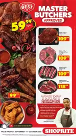 Shoprite catalogue Page 2: Butcher's Best Beef Texan Steak €109,99, Butcher's Best Rib Eye on the Bone/Prime Rib €109,99