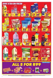 Shoprite catalogue Page 4: Clover Krush Fruit Nectar Blend €34,99, Harvestime Frozen Mixed Vegetables €36,99