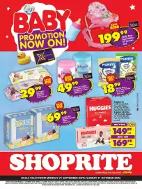 Shoprite catalogue Page 1: Jolly Tots Basic Walker €199,99, Johnson's Lightly Fragranced/Fragrance Free Aqueous Cream €49,99