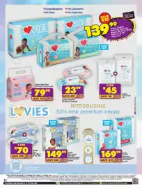 Shoprite catalogue Page 12: Lovies Baby Wipes €79,99, Lovies Ultra Premium Disposable Nappies €149,99