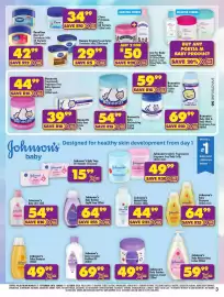 Shoprite catalogue Page 3: Johnson's Natural Baby Powder €44,99, Johnson's Baby Bedtime Liquid Soap €64,99