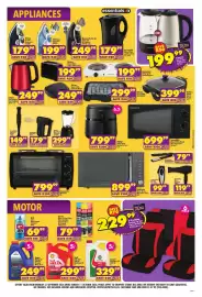 Shoprite catalogue Page 3: Optimo Red Stainless Steel Cordless Kettle €249,99, Shell Helix HX3 20W-50 MultiGrade Oil €299,99