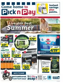 Pick n Pay Hypermarket catalogue Page 1: HTH Granular+ Mineralsoft Chlorine €419,99, AnTrap Indoor or Outdoor Ant Bait €69,99