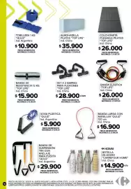 Catálogo Carrefour Página 14: Top life banda elástica €26.000,00, Top life set x 2 barras para flexiones €28.900,00