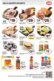 IGA catalogue week 39 Page 8: Mersey Valley Cheddar Cheese €7,50, Baker's Oven Lamington Fingers €3,50