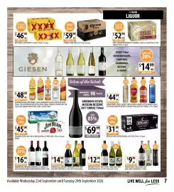 Supabarn catalogue week 39 Page 7: Greenock Estate Pinot Shiraz and K1W1 Sauvignon Blanc & K1W1 Pinot Gris €12,99