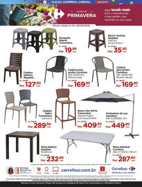 Folheto Carrefour Página 6: Carrefour - mesa dobrável €287,90, Reyplast - mesa plástica €232,90