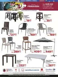 Folheto Carrefour Página 6: Carrefour - mesa dobrável €287,90, Reyplast - mesa plástica €232,90