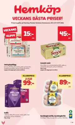 Hemköp reklamblad (giltig till och med 27-09)
