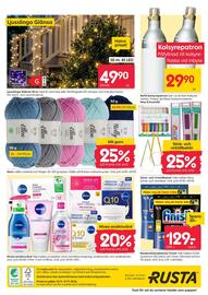 Rusta reklamblad vecka 39 Sida 16: Finish maskindisktabletter €129,00, Ellen garn €14,90
