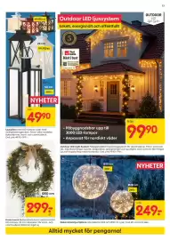 Rusta reklamblad vecka 39 Sida 13: Krans Larch €299,00, Ljuslyktor med LED-lampor €49,90