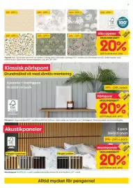 Rusta reklamblad vecka 39 Sida 3: Rustas pärlspont €199,00, Akustikpaneler €199,00
