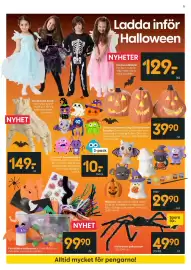 Rusta reklamblad vecka 39 Sida 5: Pyssellåda Halloween €99,90, Målarset €29,90
