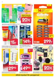 Rusta reklamblad vecka 39 Sida 6: Gillette Venus rakhyvlar och rakblad €319,00, Parodontax Tandkräm €29,90