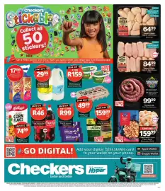 Checkers catalogue Page 1: Farmer's Choice Fresh Chicken Fillets €84,99, Cape Point Frozen Prawn Meat €159,99