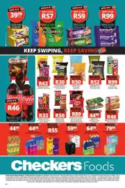 Checkers catalogue Page 4: AQuellé Flavoured Sparkling Drink €44,99, Truda Pretzels €50,00