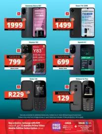 Checkers catalogue Page 6: Hisense Y83 €799,00, Spectra A1 €699,00