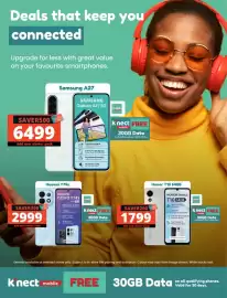 Checkers catalogue Page 9: Honor T10 64GB €1.799,00, Samsung A27 €6.499,00