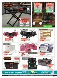 Checkers catalogue Page 5: Tactix Compartment Storage Box €39,99, Pro Tools Chrome Vanadium Tool Kit €1.599,99