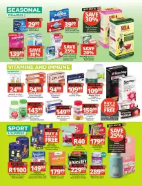 Checkers catalogue Page 2: Efferflu C Orange Immune Booster Effervescent Tablets €94,99, NutriTech Premium Whey €229,99