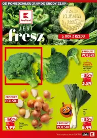 Kaufland gazetka Strona 4: OD PONIEDZIAŁKU 21.09 DO ŚRODY 23.09 K Kaufland LAUR KLIENTA 2026 JEST fresz 5. ROK Z RZĘDU