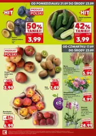 Kaufland gazetka Strona 5: HIT Polskie śliwki podłużne luzem 1 kg OD PONIEDZIAŁKU 21.09 DO ŚRODY 23.09 PRODUKT POLSKI 50%
