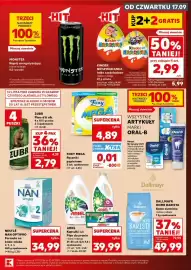 Kaufland gazetka Strona 9: TRZECI NAJTAŃSZY PRODUKT 100% TANIEJ Przy zakupie 3 produktów Mieszaj dowolnie MONSTER Napój