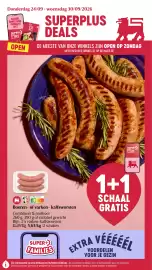 Delhaize folder week 39 Pagina 1: Boeren- of varken- kalfsworsten €11,25