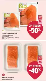 Delhaize folder week 39 Pagina 12: Gerookte Noorse biozalm €5,99, Zalmfilet zonder vel €24,39