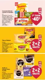 Delhaize folder week 39 Pagina 20: Koffie of warme choco in pads €7,78, Thee of infusie Lipton €4,38