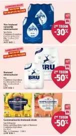 Delhaize folder week 39 Pagina 26: Bruisend mineraalwater Bru €7,04, Niet-bruisend natuurlijk mineraalwater Spa Reine €8,65