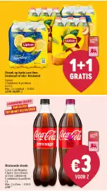 Delhaize folder week 39 Pagina 27: Lipton drank op basis van thee €10,99, Bruisende drank €3,00