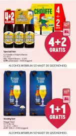 Delhaize folder week 39 Pagina 29: Speciaal bier La Chouffe of Tripel d'Anvers €6,99, Kruidig bier Brugge Tripel €7,55
