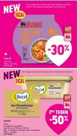 Delhaize folder week 39 Pagina 40: Becel met roomboter €4,19, Tom yum soup €3,14