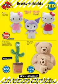 TEDi leták týden 39 Strana 4: Plyšák různé designy a barvy, cena Hračky-Highlights HELLO HELLO KITTY KITTY Friends TEDİ 200