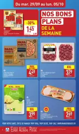 Catalogue ALDI semaine 40 page 10: PAYS GOURMAND ROCAMADOUR AOP(D) €2,69, PAPA TONI'S PIZZA GIGANTE €4,49