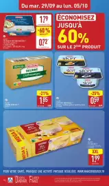 Catalogue ALDI semaine 40 page 12: MILSANI SKYR POT INDIVIDUEL €0,59, MILSANI BEURRE DEMI-SEL €1,85