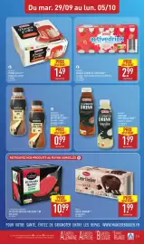 Catalogue ALDI semaine 40 page 13: BARISSIMO BOISSON CAFÉ €0,99, MILSANI HIGHPROTEIN DRINK €1,99