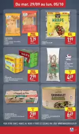 Catalogue ALDI semaine 40 page 19: SAFI SARDINES €2,99, Les Légendaires Cassoulet de Castelnaudary €6,49