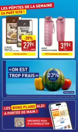 Catalogue ALDI semaine 40 page 2: Le Cavalier Raclette €2,39, CROFTON GOURDE OU SHAKER €3,99