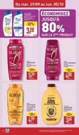 Catalogue ALDI semaine 40 page 22: GARNIER Ultra DOUX €3,60, ELSEVE SHAMPOOING €5,29