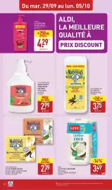 Catalogue ALDI semaine 40 page 24: Tahiti LOT DE GELS DOUCHE €3,49, LE PETIT MARSEILLAIS SAVONS SOLIDES €2,39