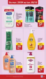 Catalogue ALDI semaine 40 page 25: BRUT GEL DOUCHE €2,99, Cadum Gel lavant Dermo-Respect €4,99