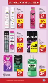 Catalogue ALDI semaine 40 page 29: NARTA Déodorant €3,19, WILKINSON RASOIRS JETABLES €3,99