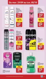 Catalogue ALDI semaine 40 page 29: NARTA Déodorant €3,19, WILKINSON RASOIRS JETABLES €3,99
