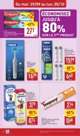 Catalogue ALDI semaine 40 page 30: Colgate Tonigencyl €0,68, ORAL-B BROSSETTES €6,40