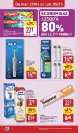 Catalogue ALDI semaine 40 page 30: Colgate Tonigencyl €0,68, ORAL-B BROSSETTES €6,40