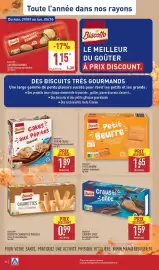 Catalogue ALDI semaine 40 page 34: Biscotto Petit Beurre €1,65, Biscotto Crousti Choc' €1,59