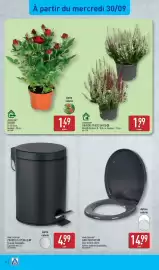 Catalogue ALDI semaine 40 page 36: HOME CREATION POUBELLE À PÉDALE €4,99, HOME CREATION ABATTANT WC €14,99